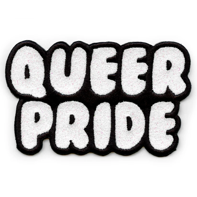 Queer Pride Embroidered Iron On Patch - Queer Pride Embroidered Iron On Patch USA Queer Pride Embroidered Iron On Patch - View 1