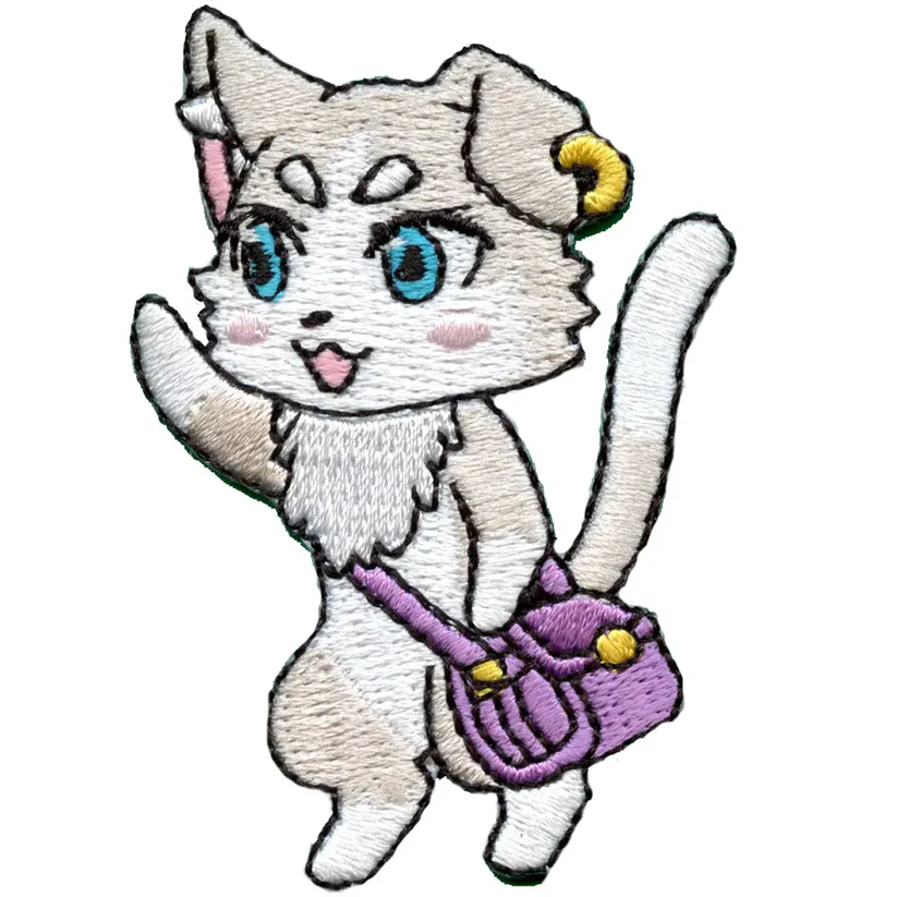 Zero Cat Waiving Patch Pack Icon Iron On