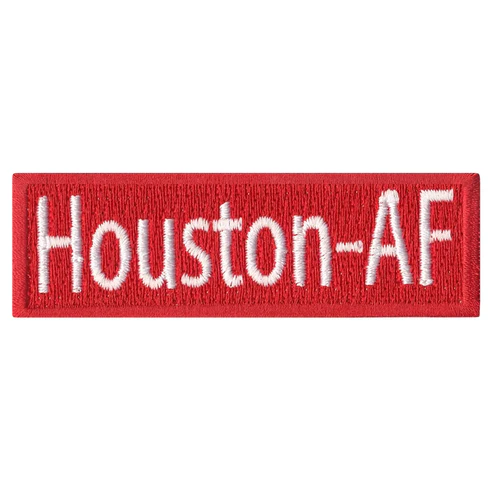 Red Houston AF Small Box Patch