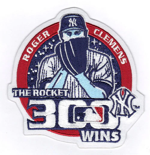 Roger Clemens 300th Wins Yankees Patch