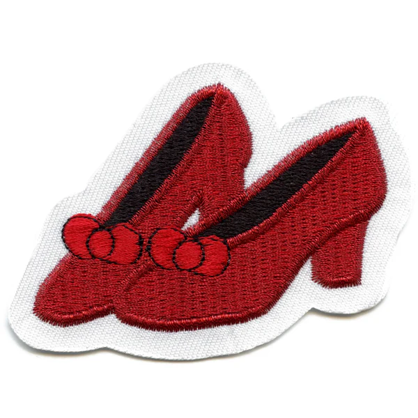 Ruby Red Slippers Embroidered Patch