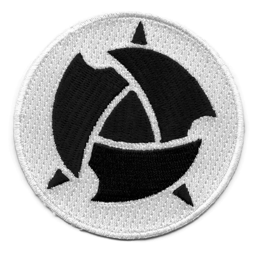 Samurai Flamenco Icon Black SF Symbol Patch