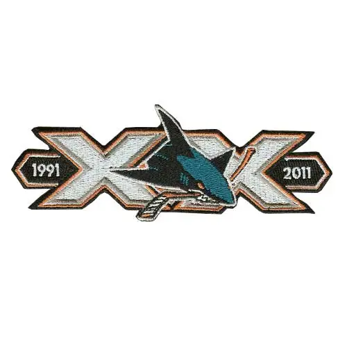 San Jose Sharks 20th Anniversary Patch