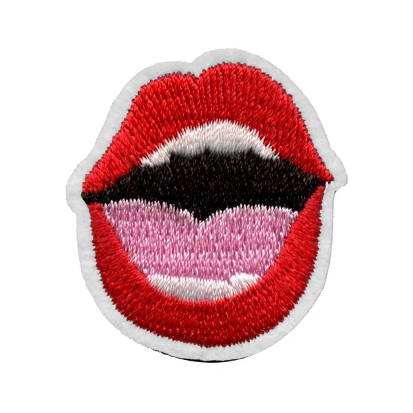 Singing Mouth Embroidered Patch