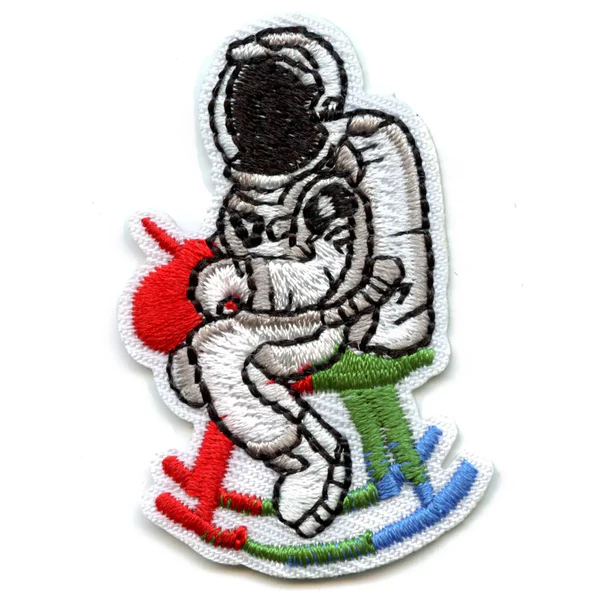 Small Astronaut On A Rocking Horse Patch