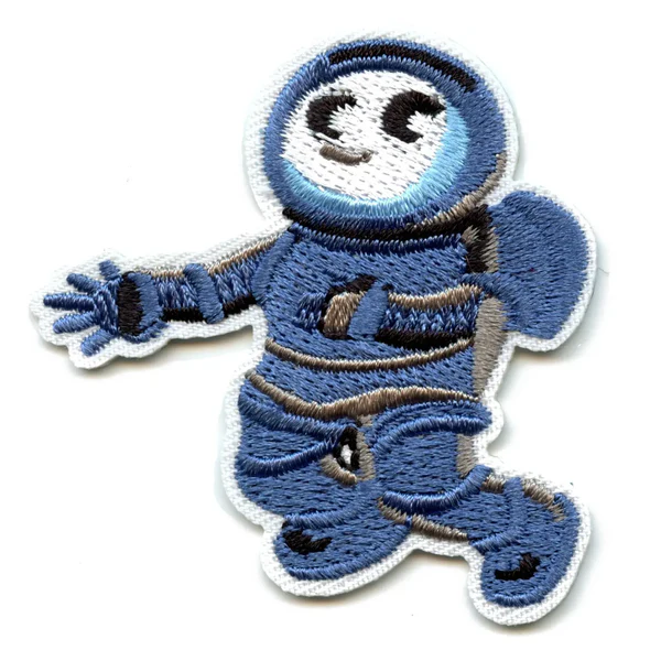 Small Blue Astronaut Floating Patch
