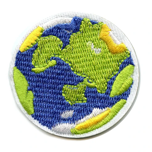 Small Planet Earth Embroidered Patch