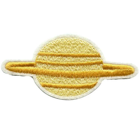 Small Planet Saturn Embroidered Patch