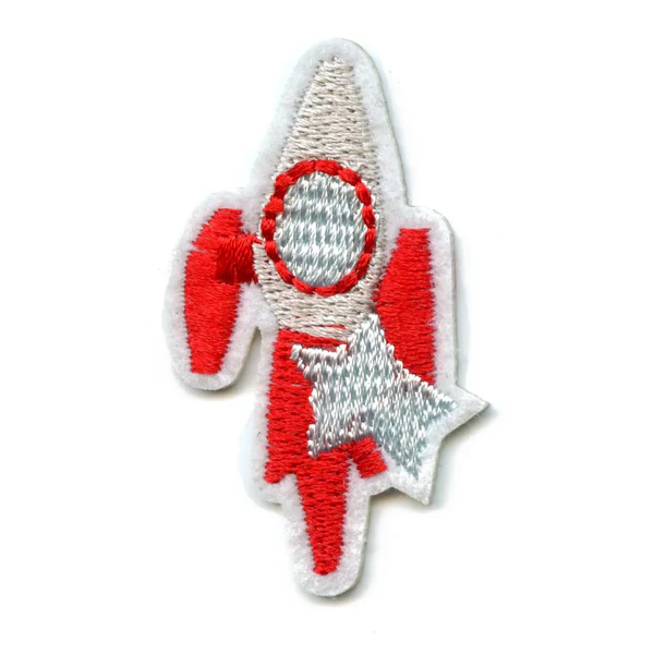 Small Red Rocket Ship With A Star Patch