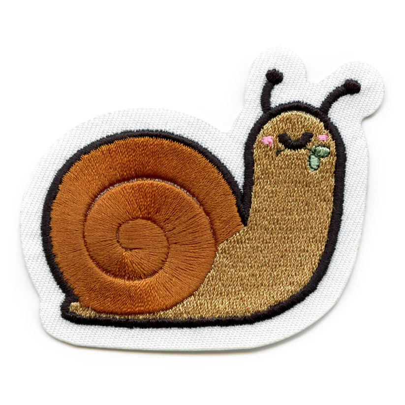 Cute Snail Patch Embroidered Iron On
