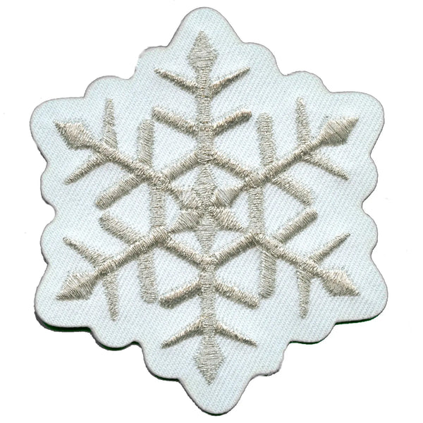 Snowflake Embroidered Patch - Snowflake Embroidered Patch USA Snowflake Embroidered Patch - View 1