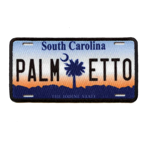 South Carolina License Plate Patch