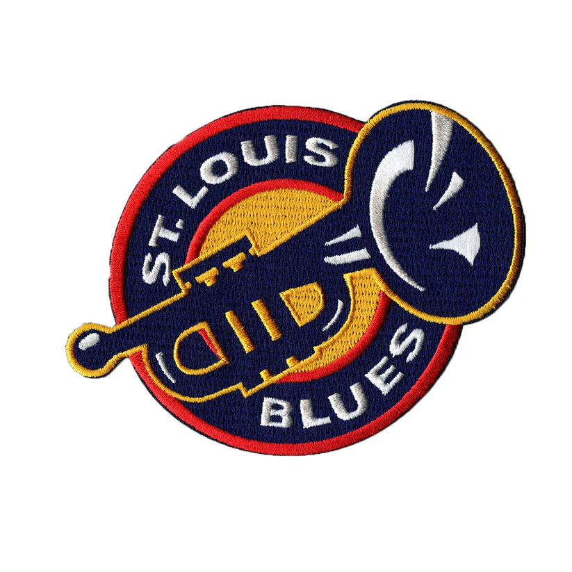 St. Louis Blues Trumpet Logo Patch
