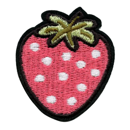 Strawberry Embroidered Applique Patch - Strawberry Embroidered Applique Patch USA Strawberry Embroidered Applique Patch - View 1