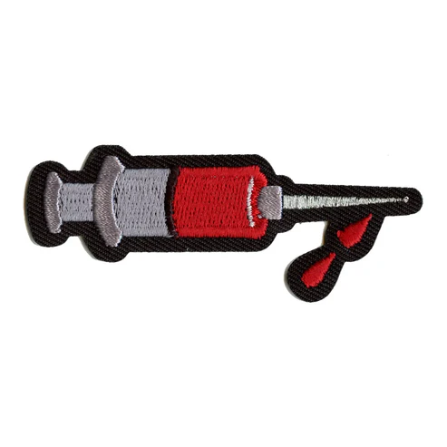 Syringe Embroidered Patch