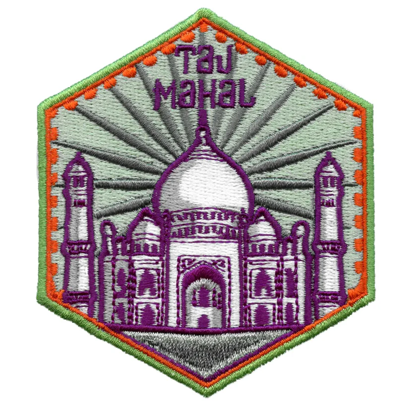 Taj Mahal Souvenir India Iron On Patch