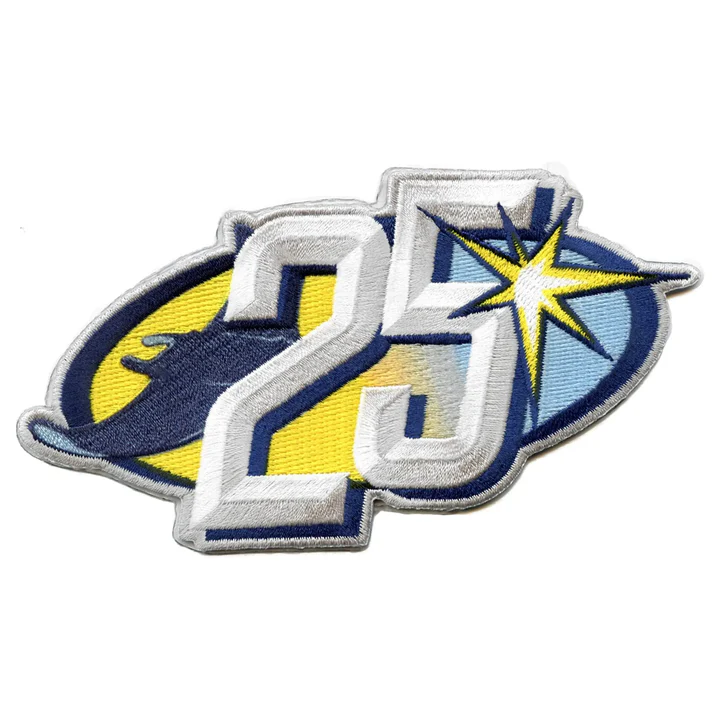 Tampa Bay Rays 25th Anniversary Patch 2023
