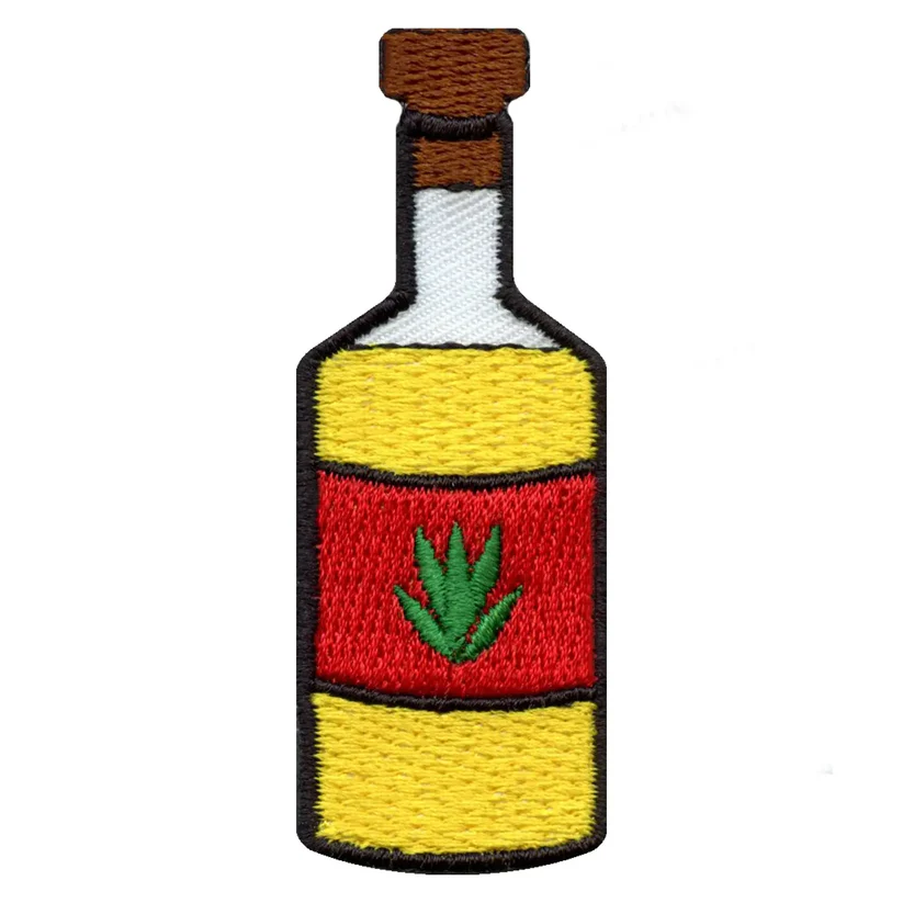 Tequila Leaf Liquor Bottle Patch