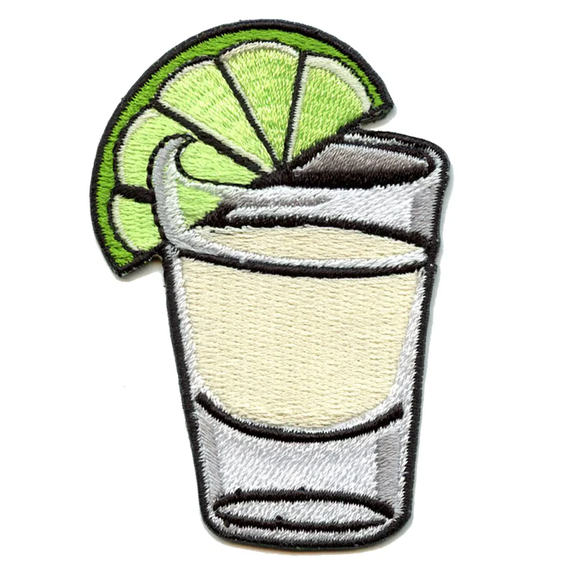 Tequila Shot With Lime Patch