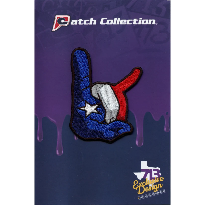 Texans Hand Sign Throwing Patch