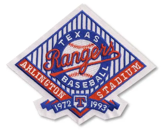Texas Rangers Arlington Stadium Patch (1993)
