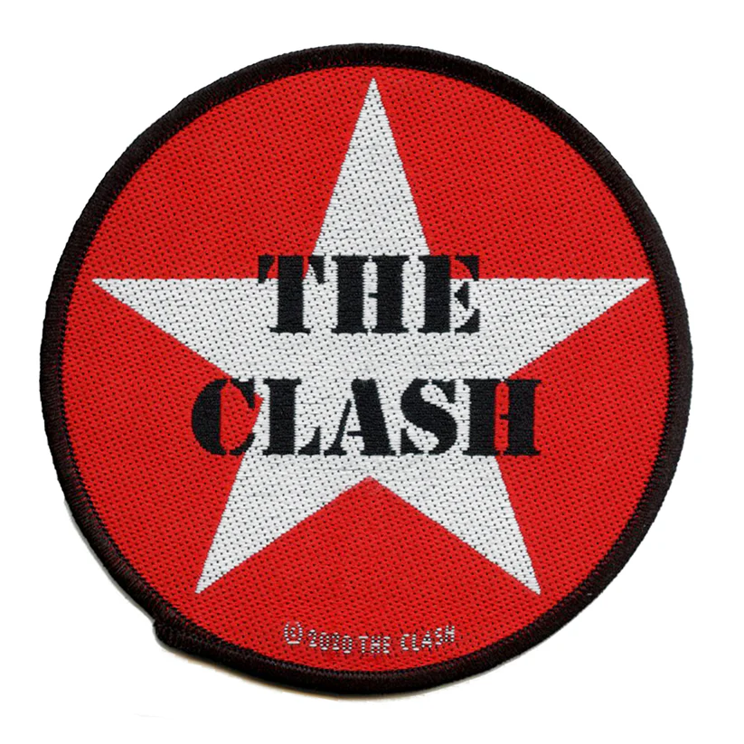 The Clash Logo Military Star Rock Patch
