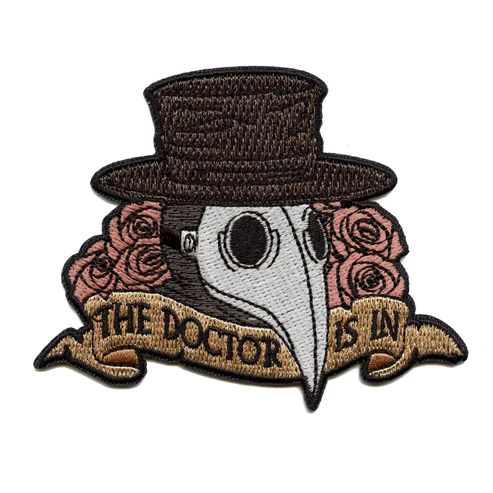 The Doctor Is In Embroidered Patch