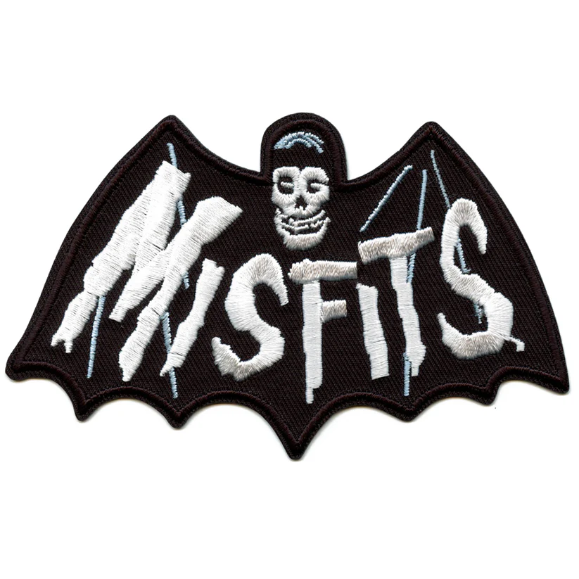 The Misfits Skeleton Bat Logo Patch