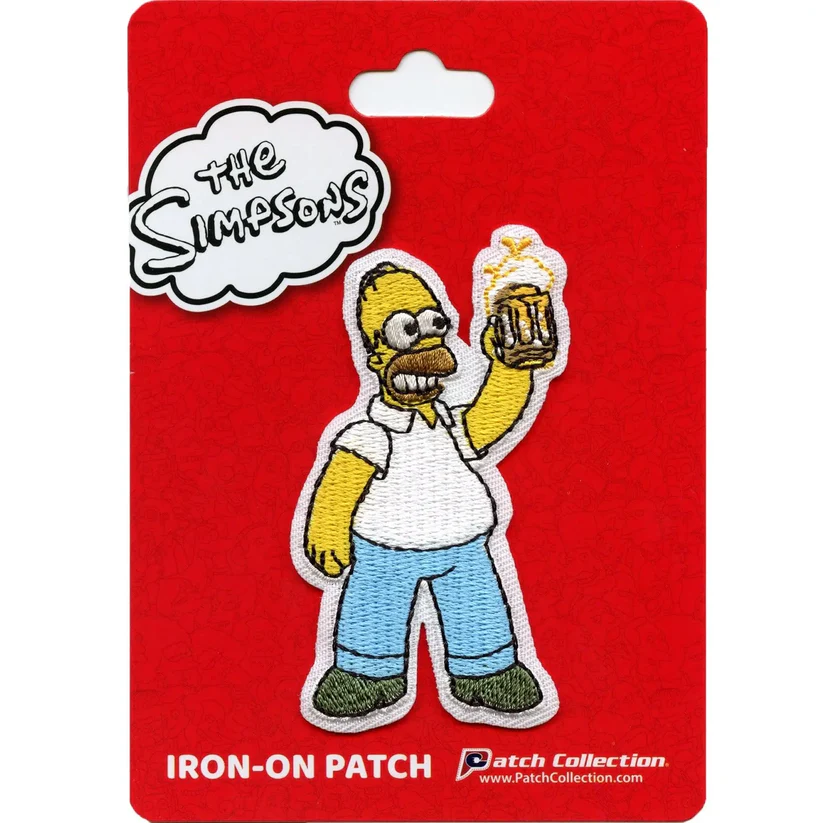 The Simpsons Patch Homer Beer In Hand patch