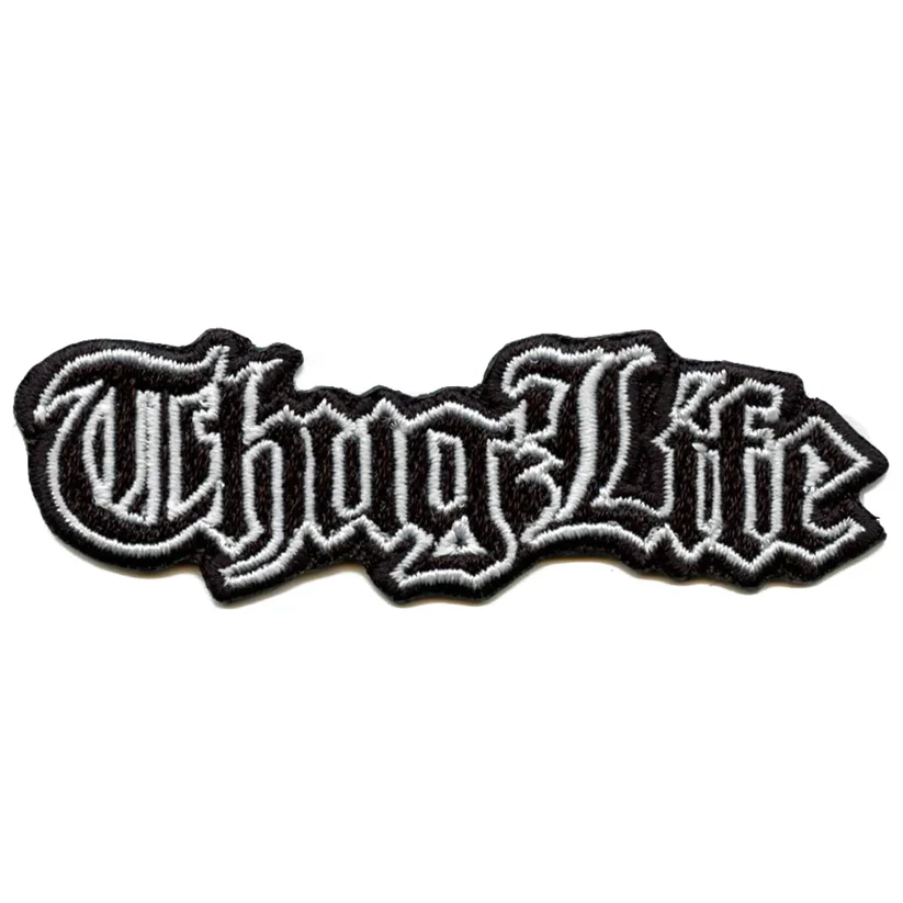 Thug Life Patch Old Embroidered Iron On