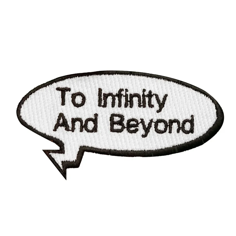 To Infinity And Beyond Iron On Patch - To Infinity And Beyond Iron On Patch USA To Infinity And Beyond Iron On Patch - View 1
