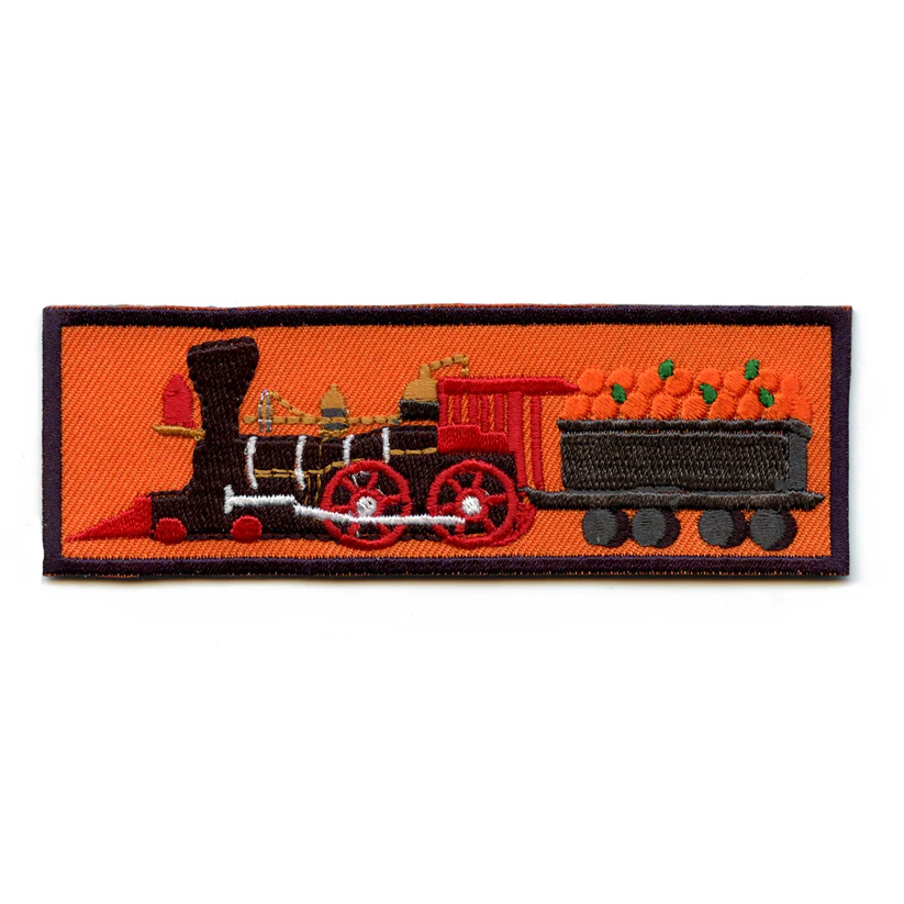 Train With Oranges Embroidered Patch