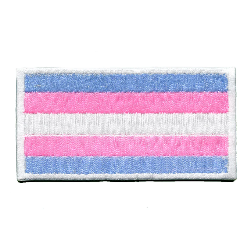 Transgender Embroidered Flag Iron On Patch