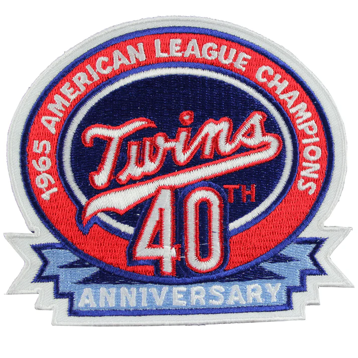 Twins 40th Anniversary 1965 American League Champions Patch