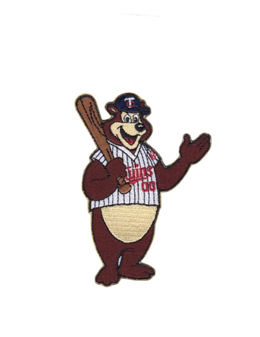 Twins Team Mascot TC Bear Self Adhesive Patch