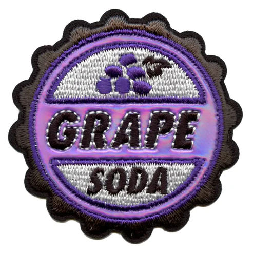 Up Grape Soda Bottle Cap Badge Patch - Up Grape Soda Bottle Cap Badge Patch USA Up Grape Soda Bottle Cap Badge Patch - View 1