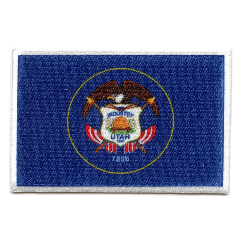 Utah State Flag Iron On-Patch 