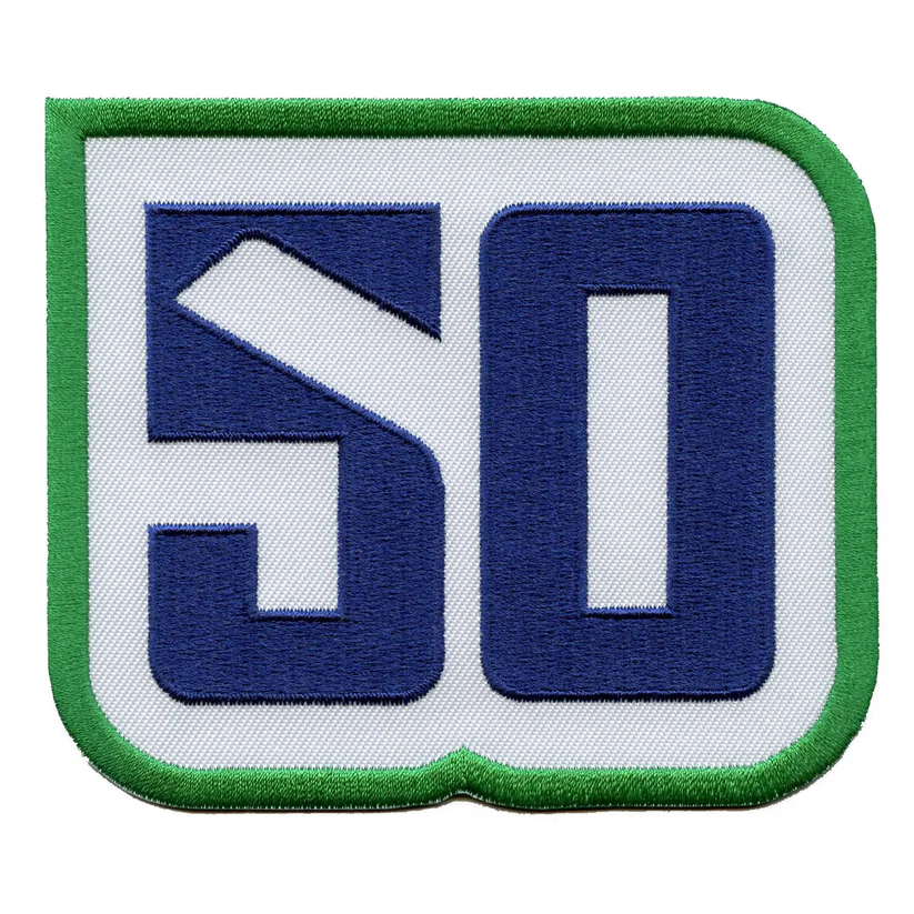 Vancouver Canucks 50th Anniversary Green Version Patch