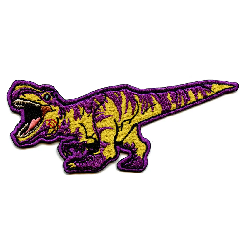 video game Patch T Rex Dinosaur Iron On