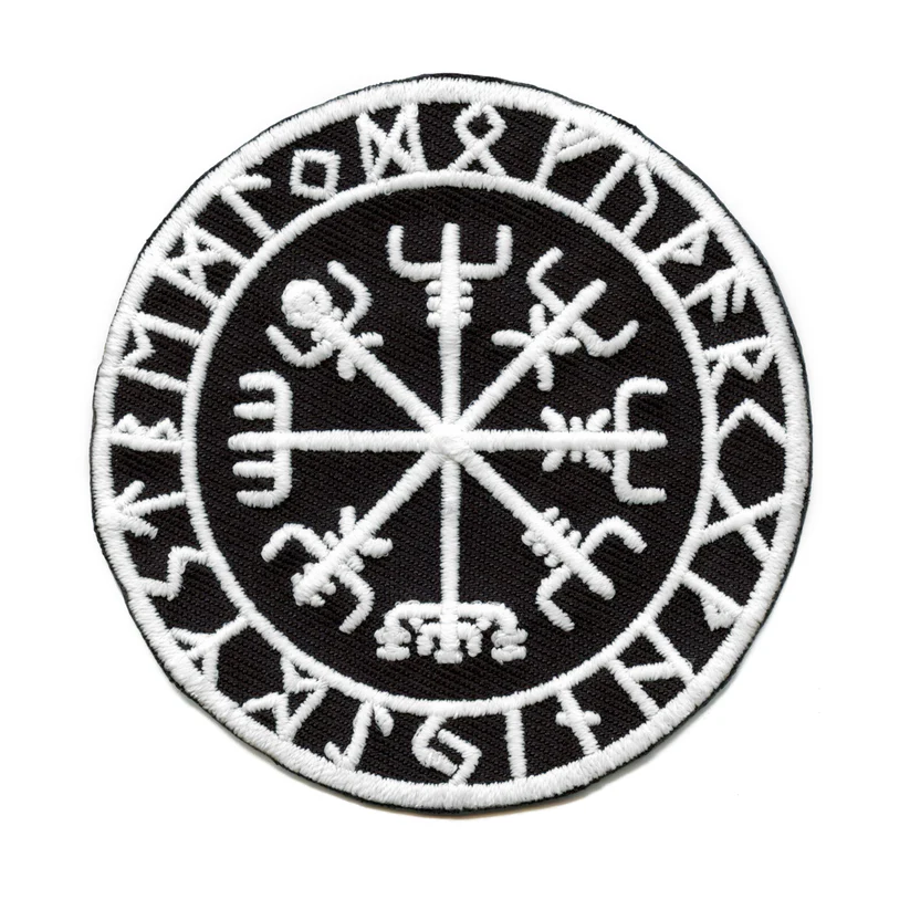 Viking Compass Glow In The Dark Patch