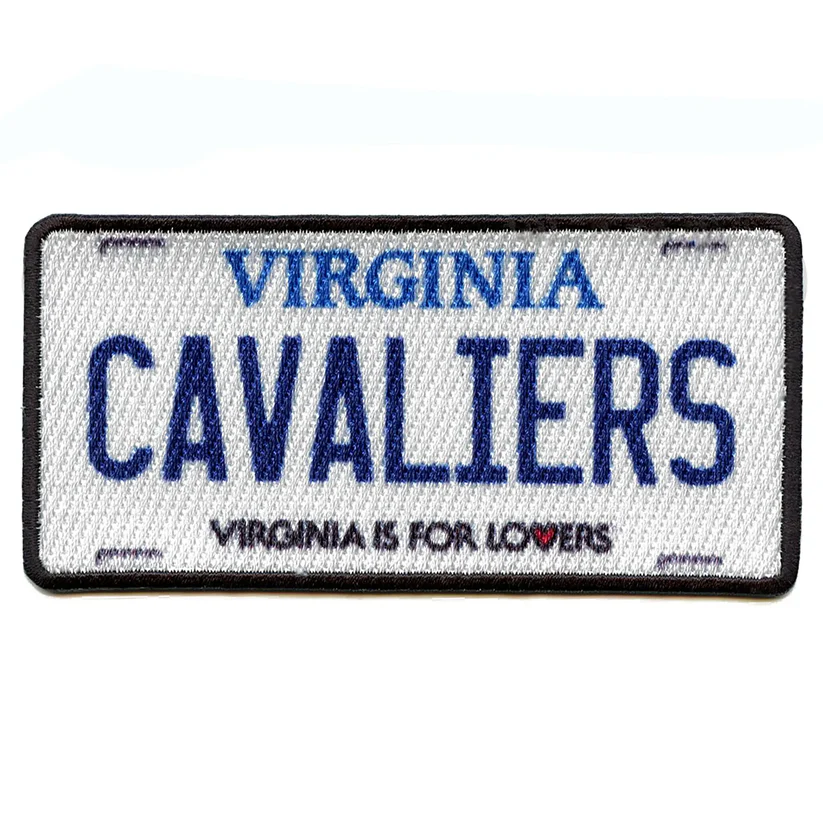 Virginia Cavaliers License Plate Iron On Patch