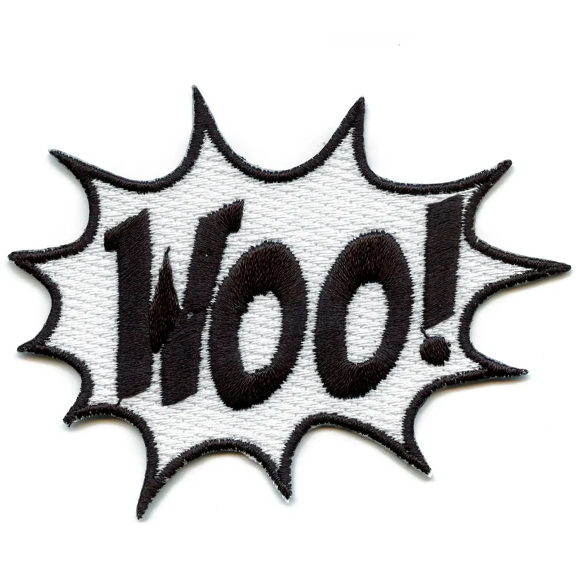 WOO! Sunburst Bubble Patch