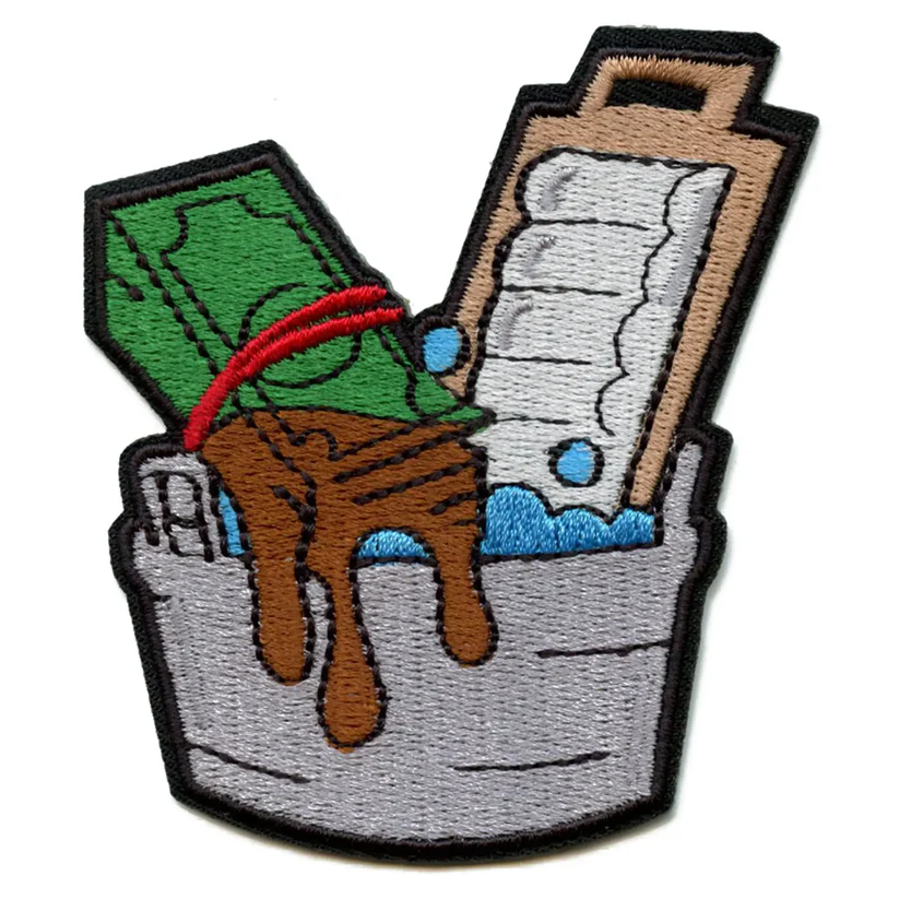 Dirty Money Washboard Patch Iron On