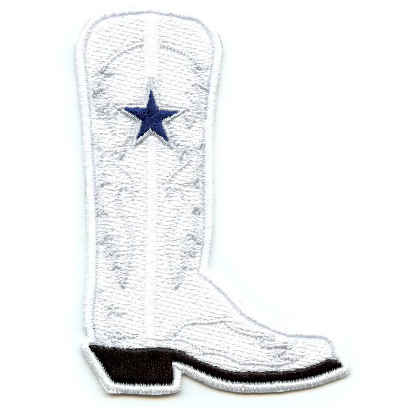 Western Texas City Dallas Star Boot Patch