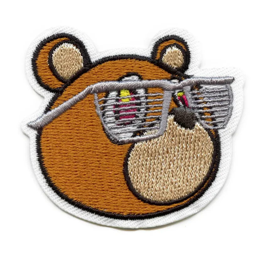 YZY Drop Out Bear Wearing Shades Patch
