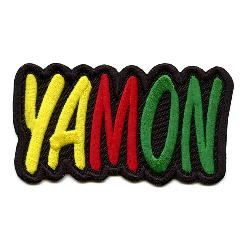 Yamon Script Jamaican Caribbean Patch