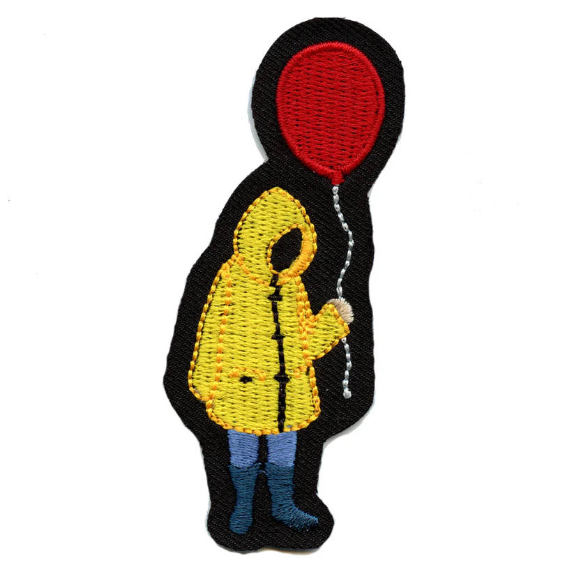 Yellow Coat And Red Balloon Scary Patch