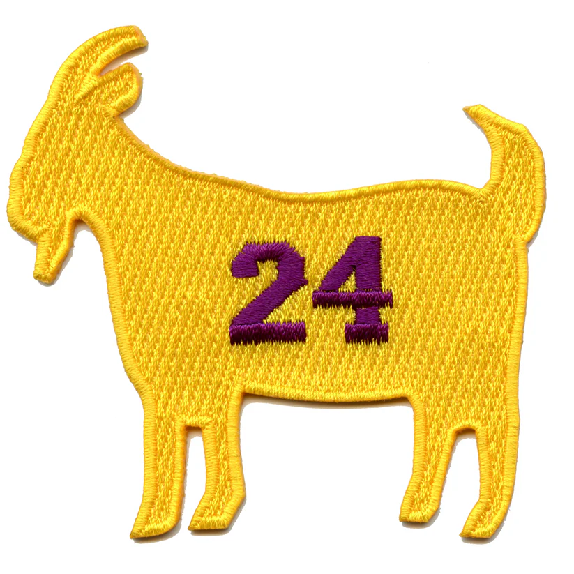 Yellow Los Angeles GOAT Embroidered Patch