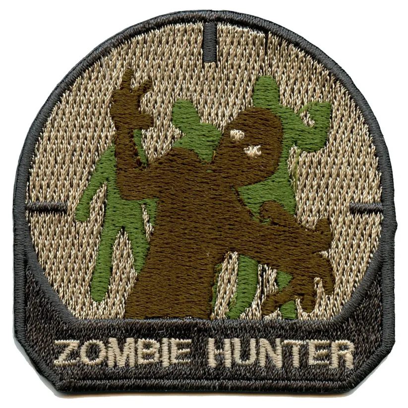 Zombie Hunter Sniper Iron On Patch