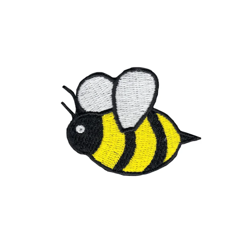 Bumble Insect Embroidered Iron On Patch